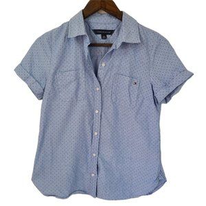 Tommy Hilfiger Polka Dot Button Down XS